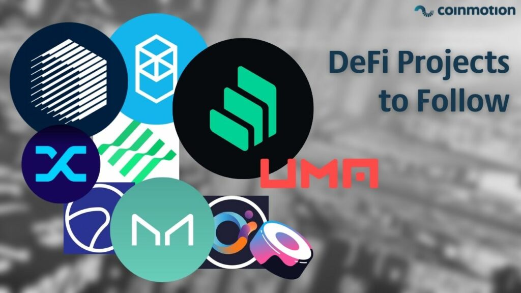 logos of ten best defi projects